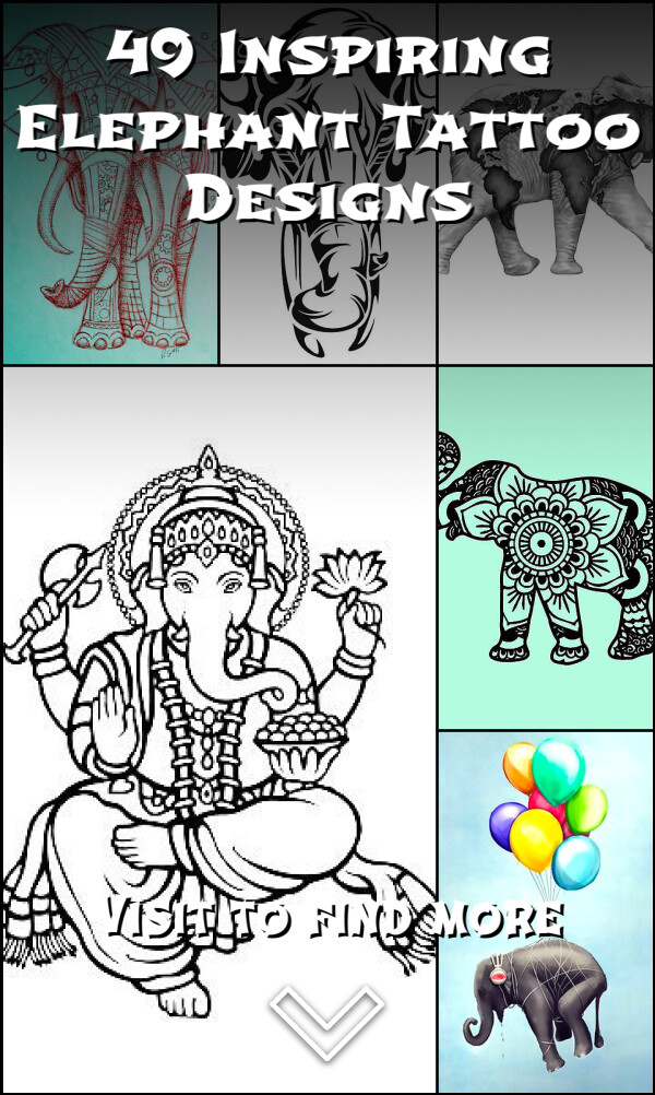 49 Inspiring Elephant Tattoo Designs