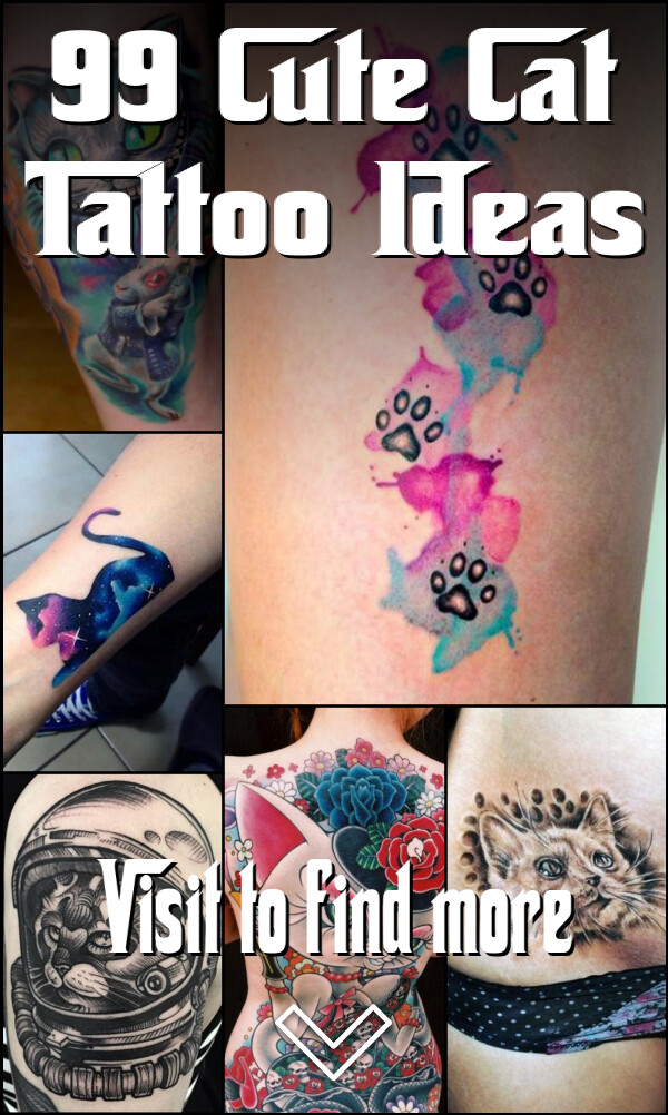 99 Cute Cat Tattoo Ideas