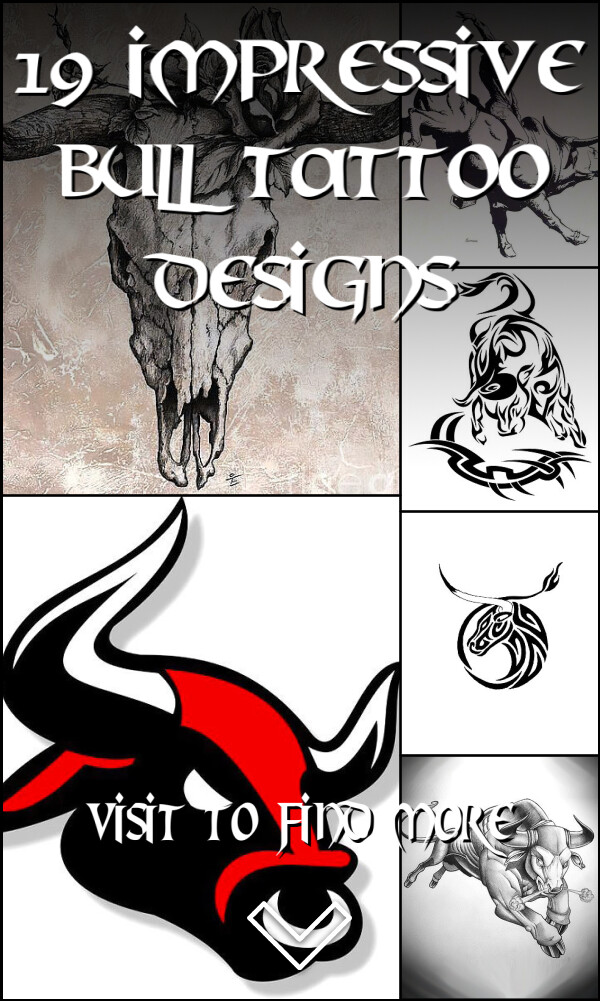 19 Impressive Bull Tattoo Designs