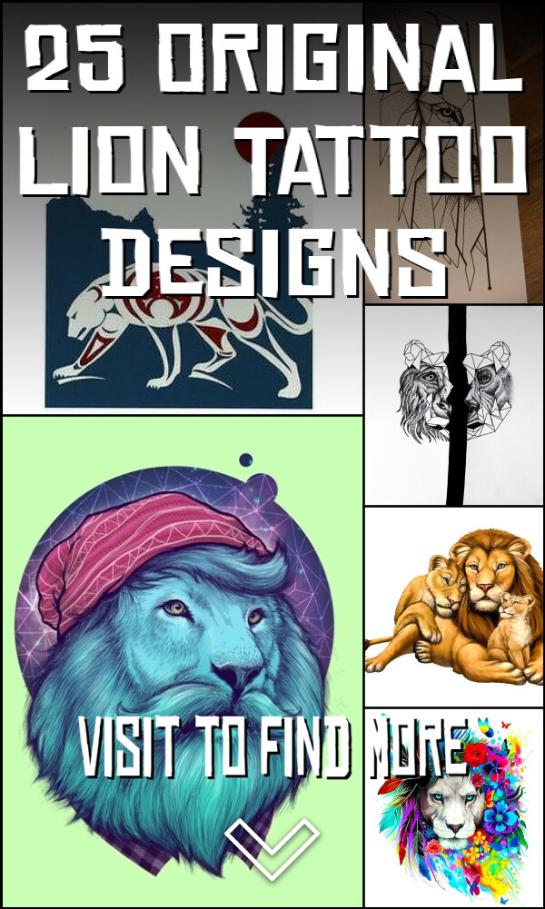 25 Original Lion Tattoo Designs