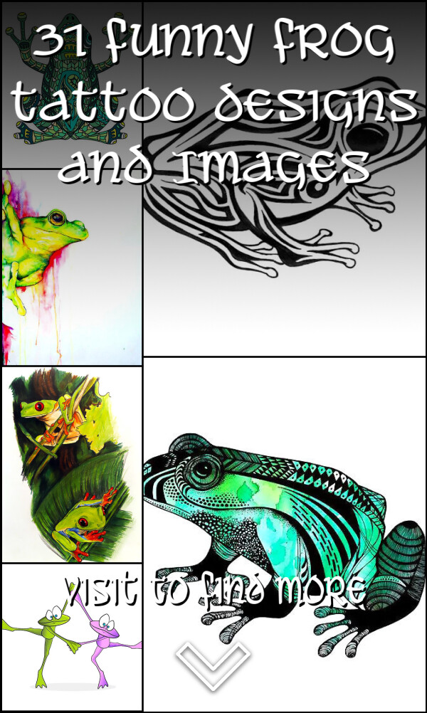 31 Funny Frog Tattoo Designs and Images