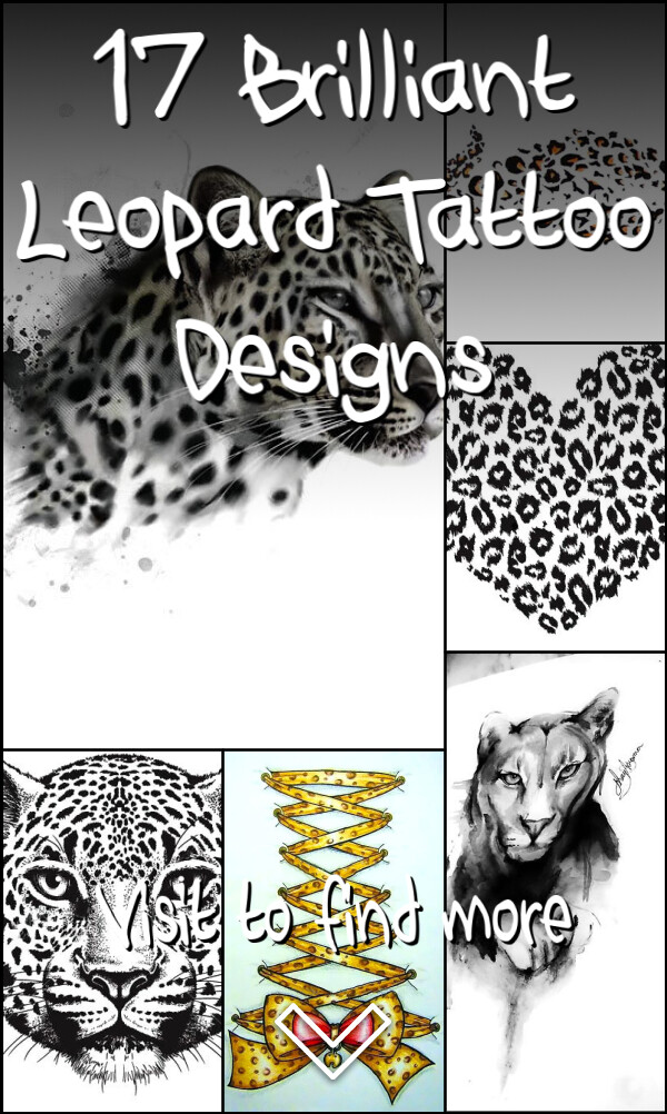 17 Brilliant Leopard Tattoo Designs