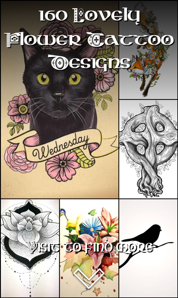 160 Lovely Flower Tattoo Designs