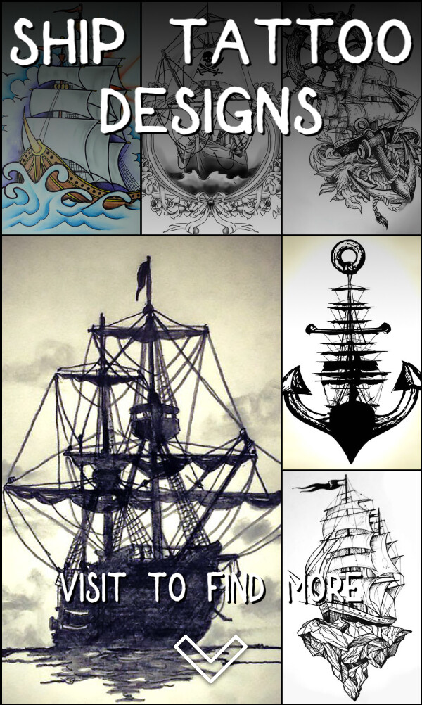 16 Ship Tattoo Designs