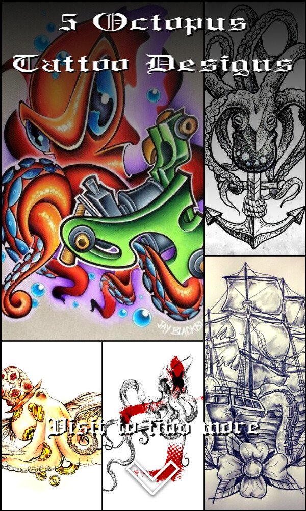 5 Octopus Tattoo Designs