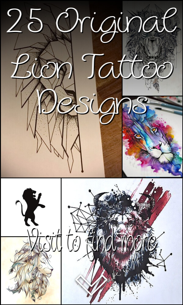 25 Original Lion Tattoo Designs