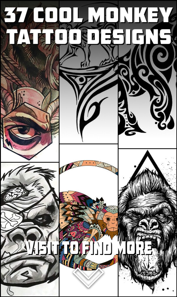 37 Cool Monkey Tattoo Designs