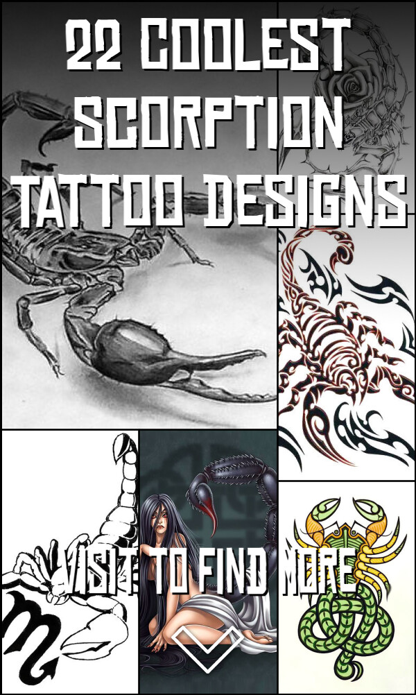 22 Coolest Scorption Tattoo Designs