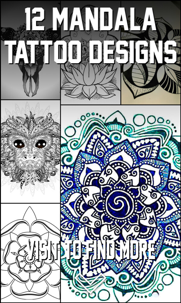 12 Mandala Tattoo Designs