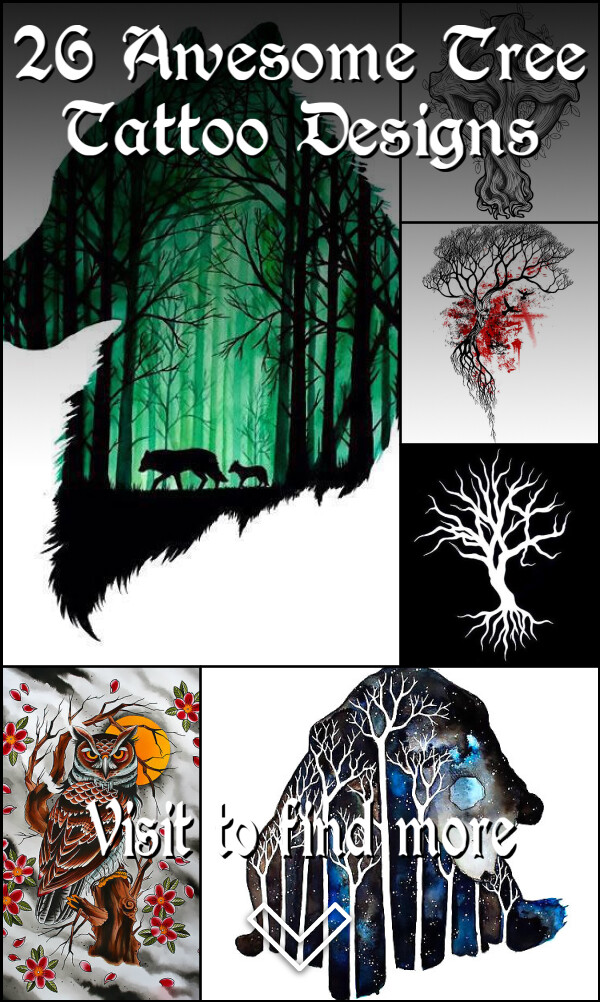 26 Awesome Tree Tattoo Designs
