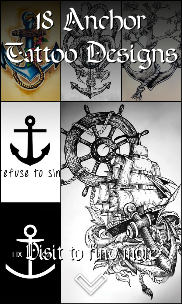 18 Anchor Tattoo Designs
