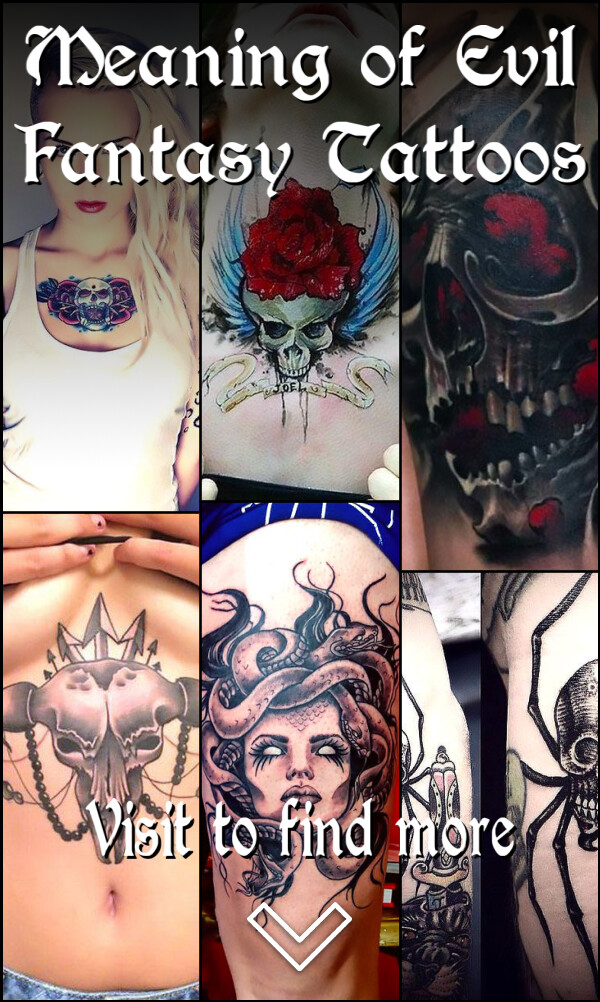 Meaning of Evil Fantasy Tattoos