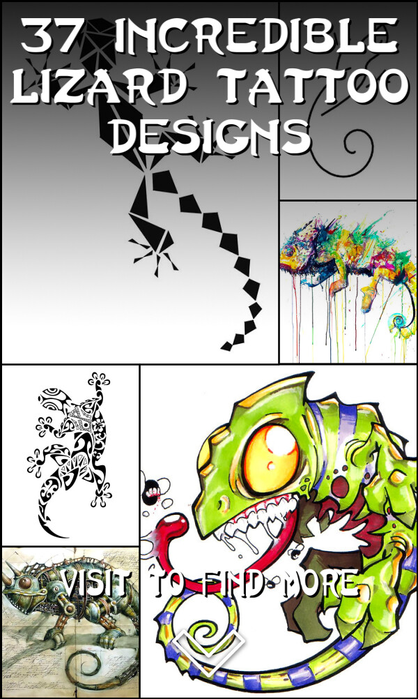 37 Incredible Lizard Tattoo Designs