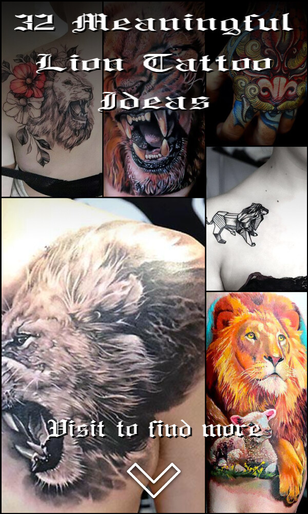 32 Meaningful Lion Tattoo Ideas