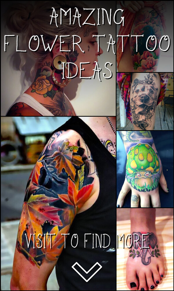 340 Amazing Flower Tattoo Ideas