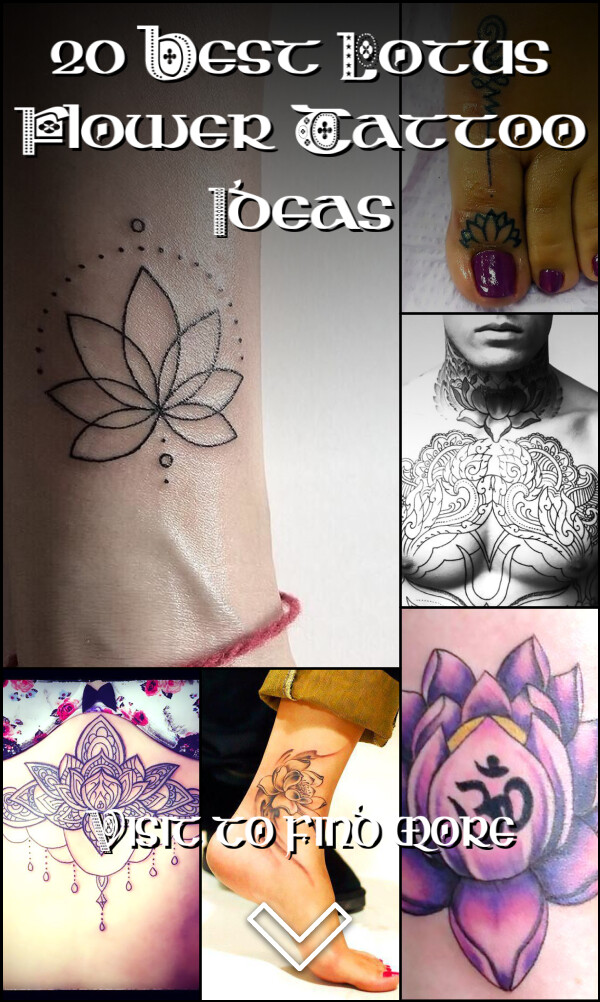 20 Best Lotus Flower Tattoo Ideas