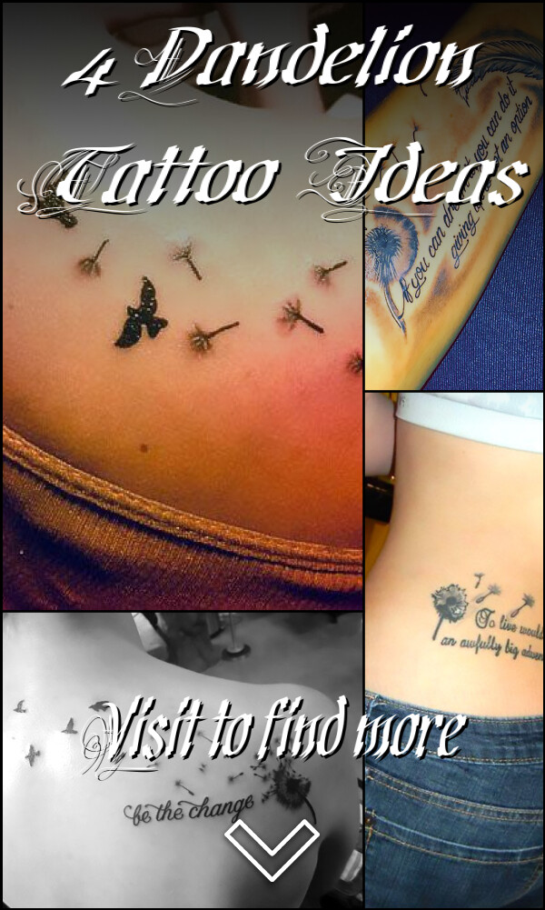 4 Dandelion Tattoo Ideas