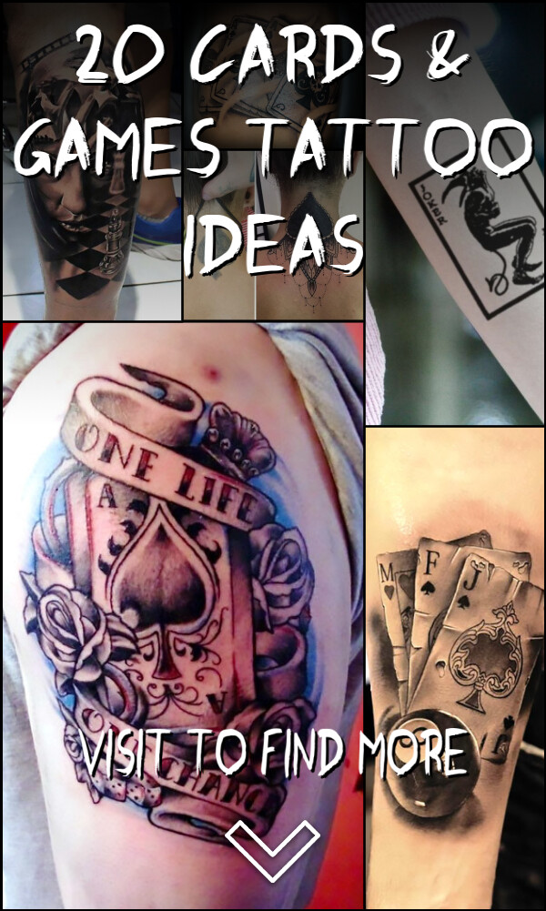 20 Cards & Games Tattoo Ideas