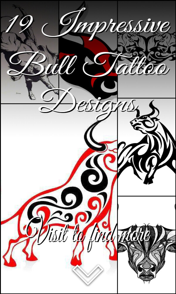 19 Impressive Bull Tattoo Designs