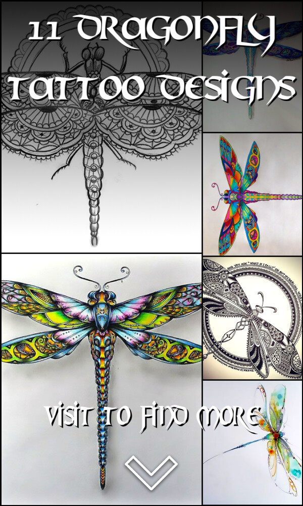 11 Dragonfly Tattoo Designs