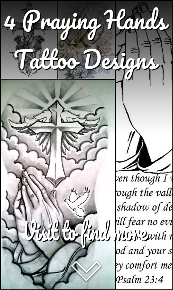 4 Praying Hands Tattoo Designs