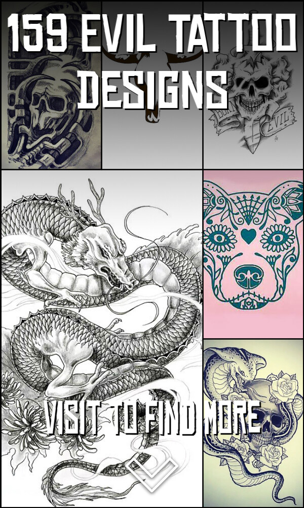 159 Evil Tattoo Designs