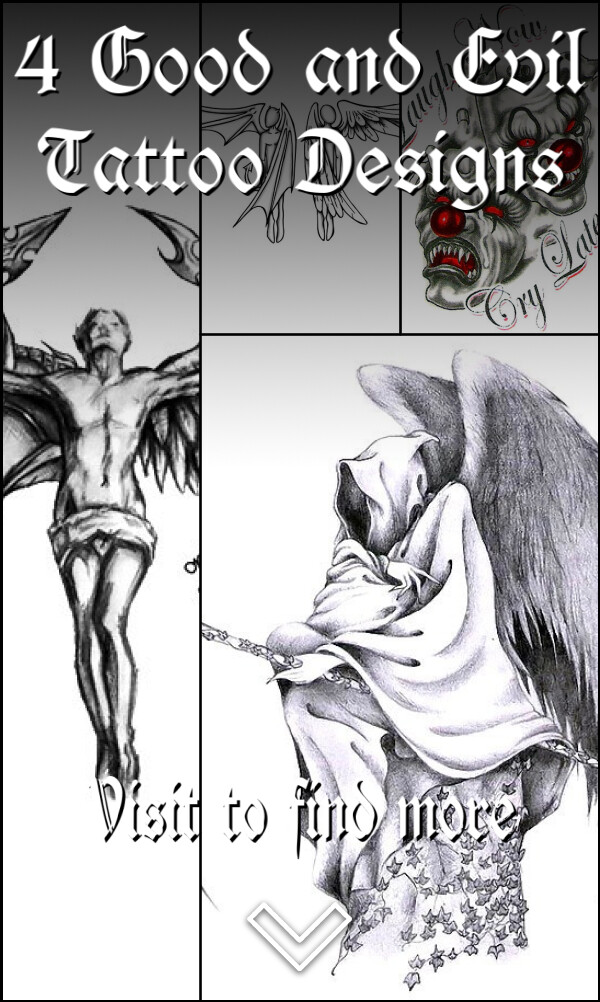 4 Good and Evil Tattoo Designs