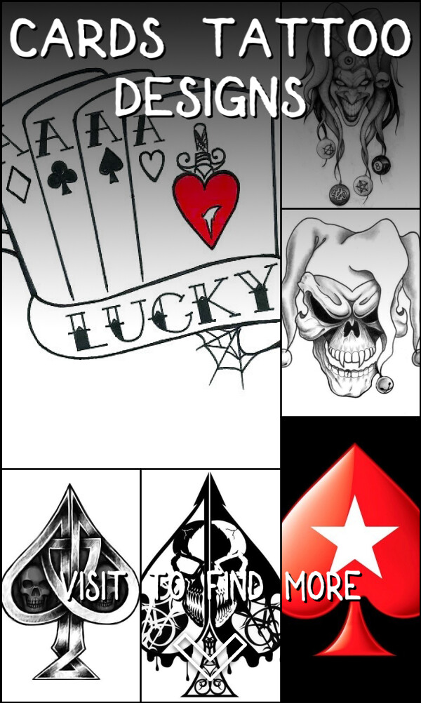 9 Cards Tattoo Designs