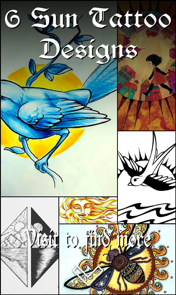 6 Sun Tattoo Designs