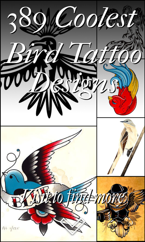 389 Coolest Bird Tattoo Designs