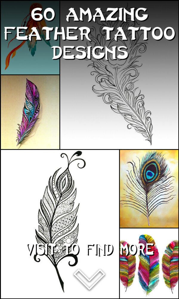 60 Amazing Feather Tattoo Designs