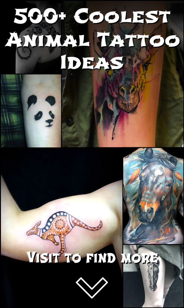 500+ Coolest Animal Tattoo Ideas