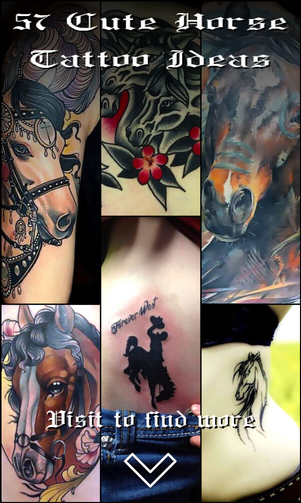57 Cute Horse Tattoo Ideas