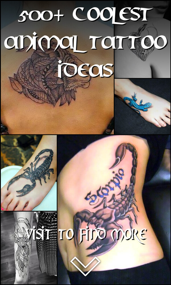 500+ Coolest Animal Tattoo Ideas