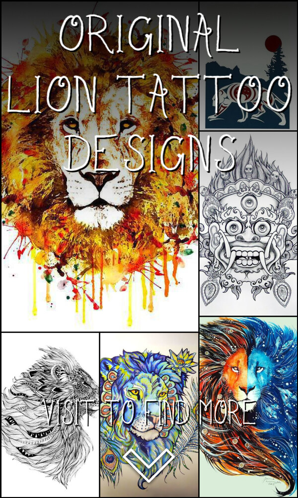 25 Original Lion Tattoo Designs