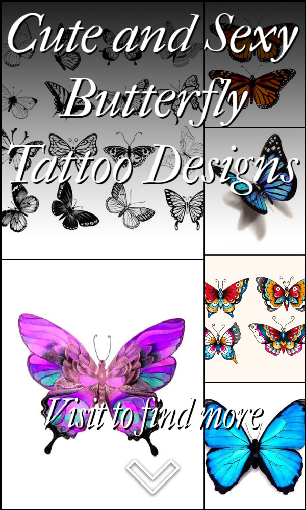Cute and Sexy Butterfly Tattoo Designs