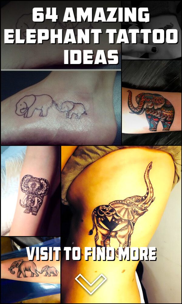 64 Amazing Elephant Tattoo Ideas