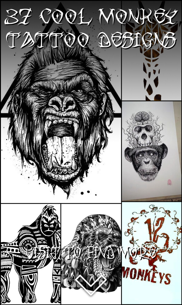 37 Cool Monkey Tattoo Designs