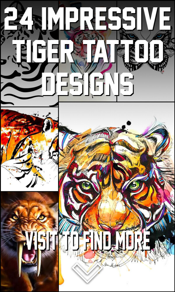 24 Impressive Tiger Tattoo Designs