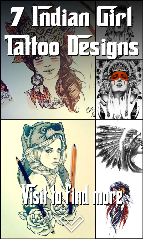 7 Indian Girl Tattoo Designs