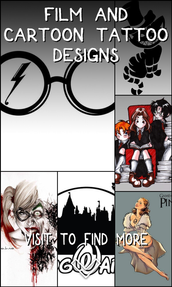 117 Film and Cartoon Tattoo Designs