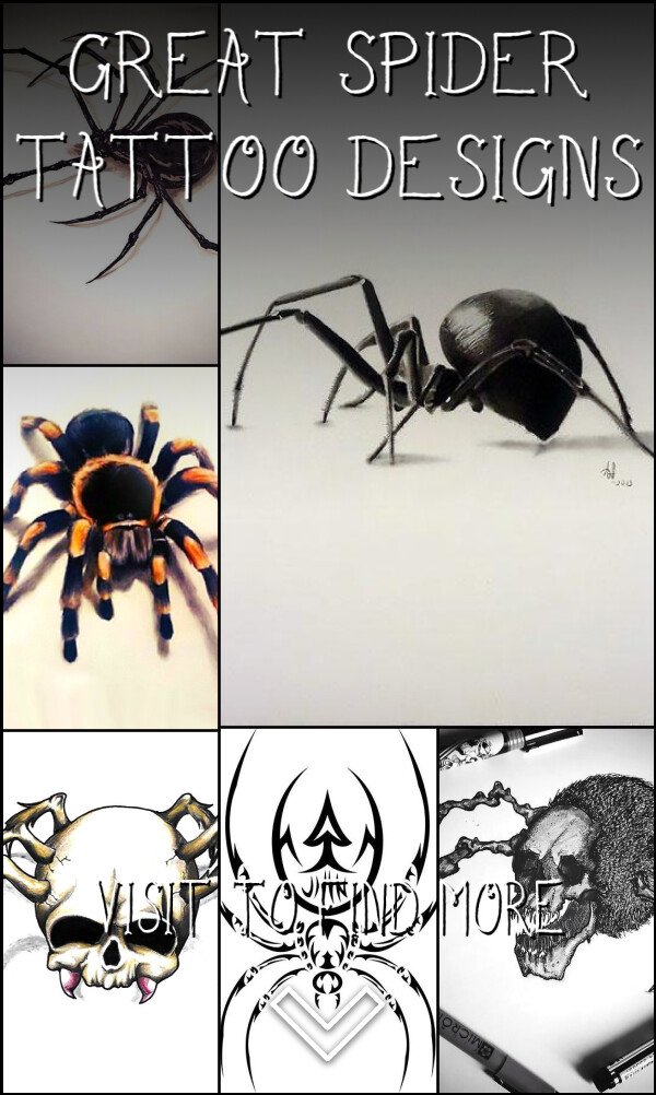 34 Great Spider Tattoo Designs