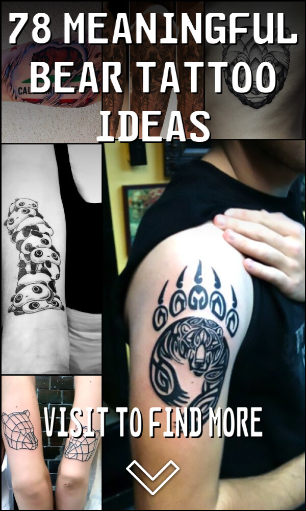 78 Meaningful Bear Tattoo Ideas