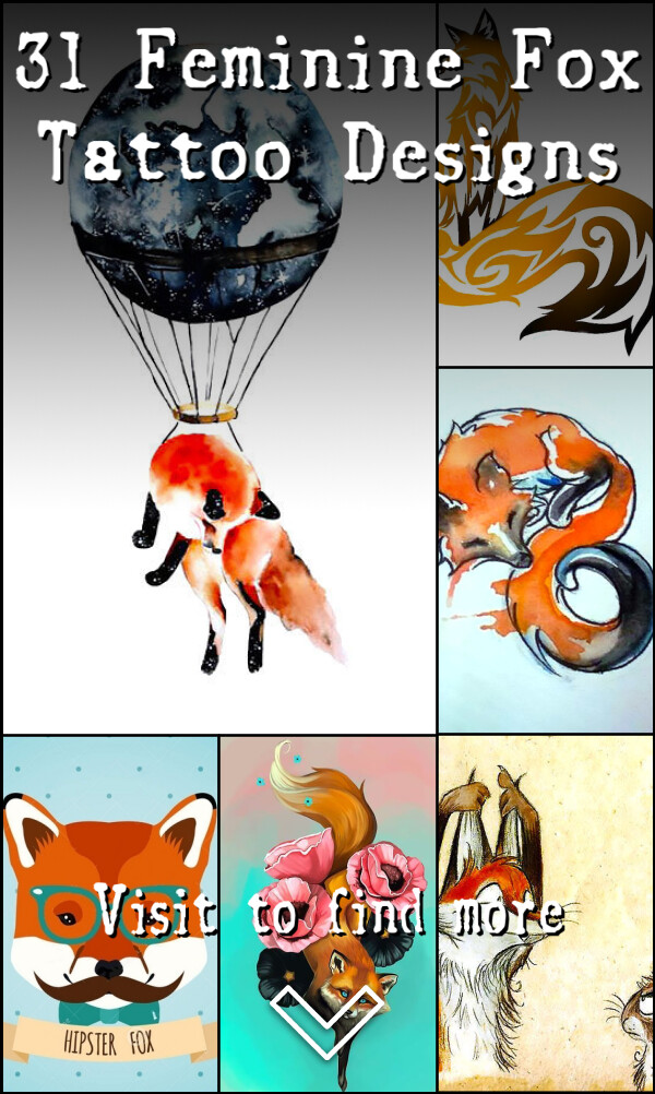 31 Feminine Fox Tattoo Designs