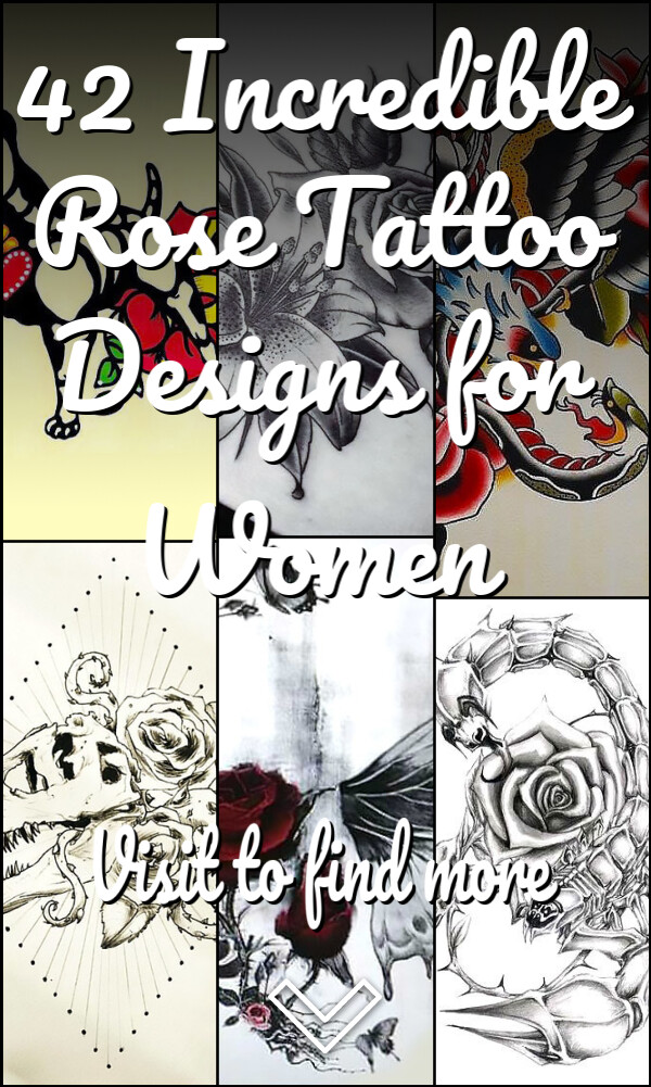 42 Incredible Rose Tattoo Designs for Women