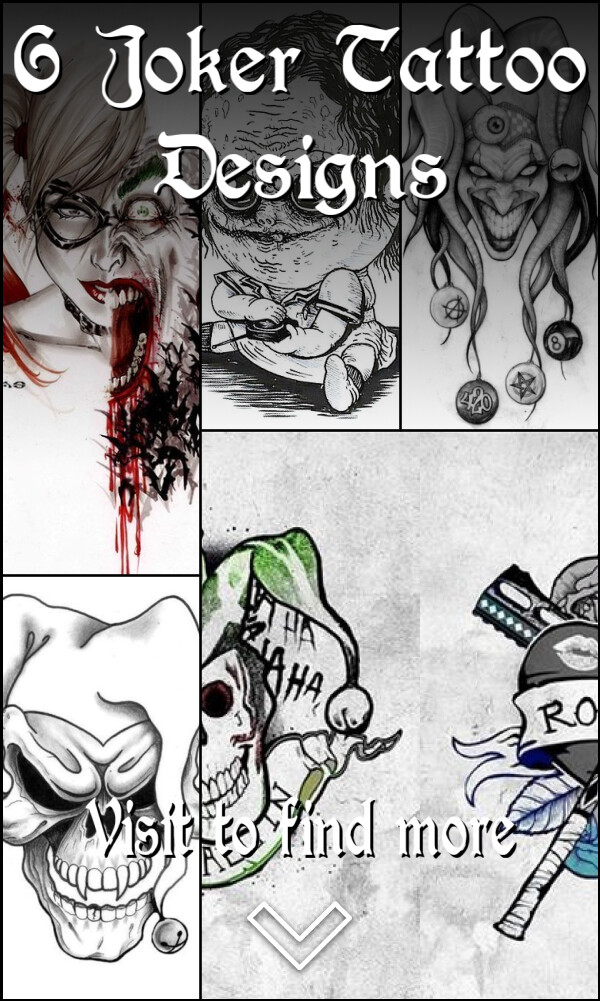 6 Joker Tattoo Designs