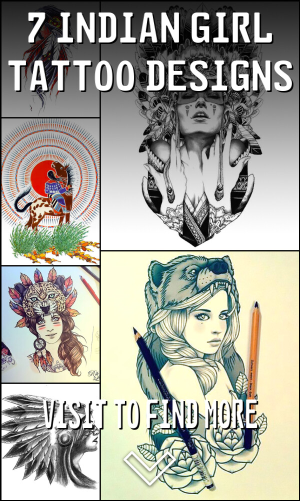 7 Indian Girl Tattoo Designs