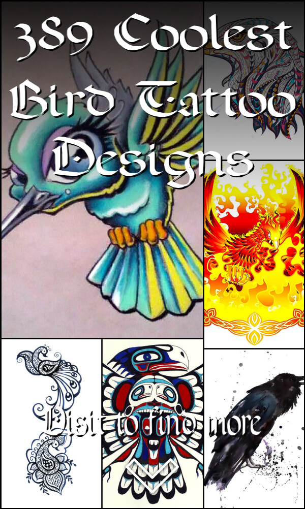 389 Coolest Bird Tattoo Designs
