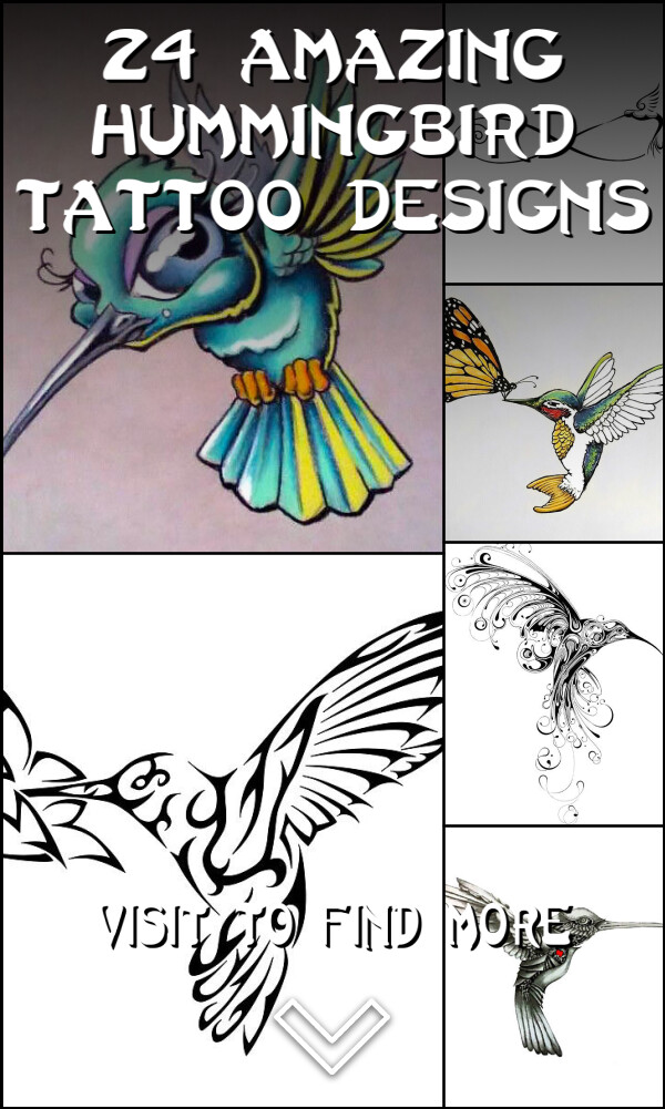24 Amazing Hummingbird Tattoo Designs