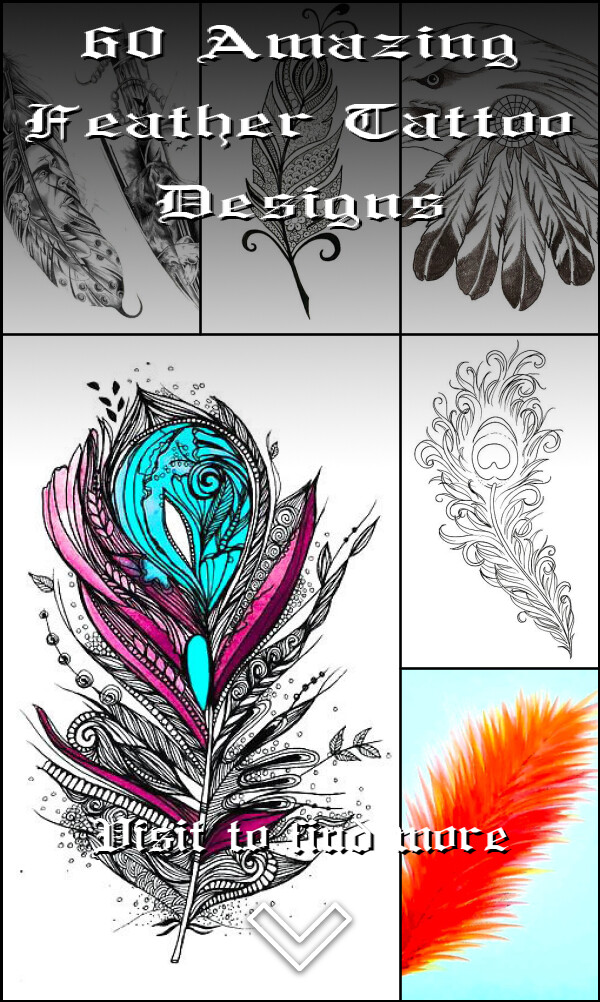 60 Amazing Feather Tattoo Designs